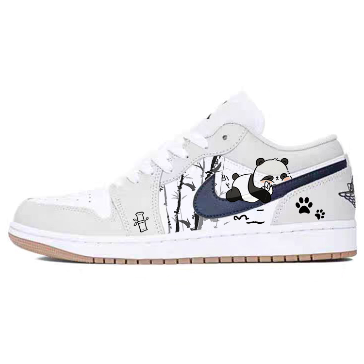 Jordan Air Jordan 1 Vintage Basketball Shoes Unisex Low Top White