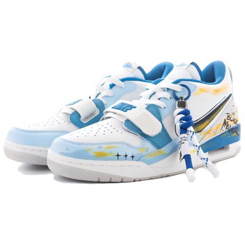 Jordan Legacy 312 Abrasion Resistant Low top Basketball Shoes Men’s Blue White