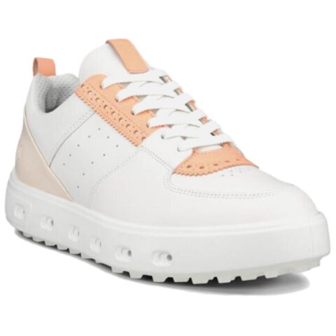 Ecco Street 720 Series Low top Golf Shoes Women’s White Orange