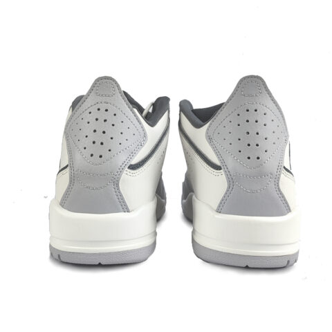 Jordan Courtside 23 Cushioning Slip Resistant Mid top Vintage Basketball Shoes Men’s White Gray