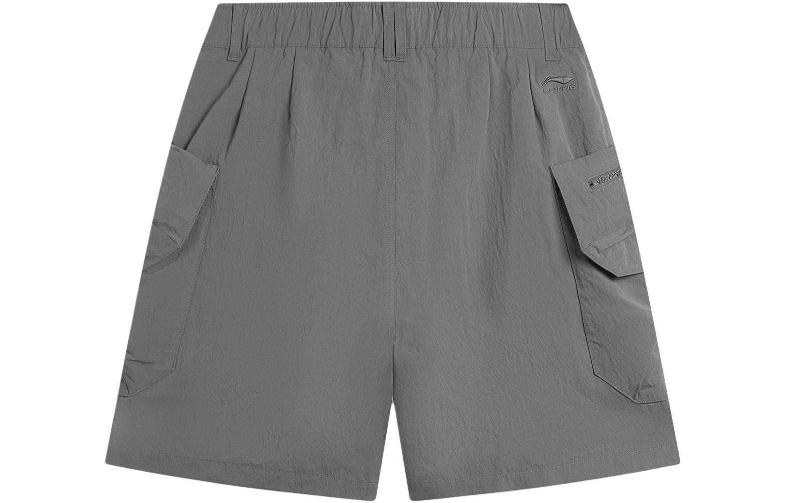Li Ning CF Tracing Sports Shorts Women’s Thunderstorm Gray
