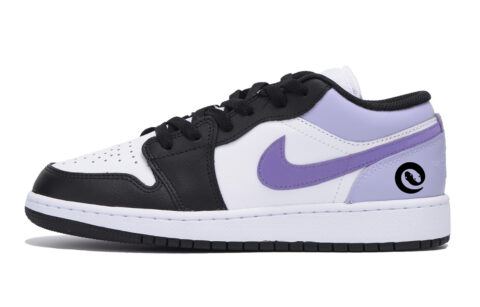 Jordan Air Jordan 1 Vintage Basketball Shoes Men’s Low Top Black Purple