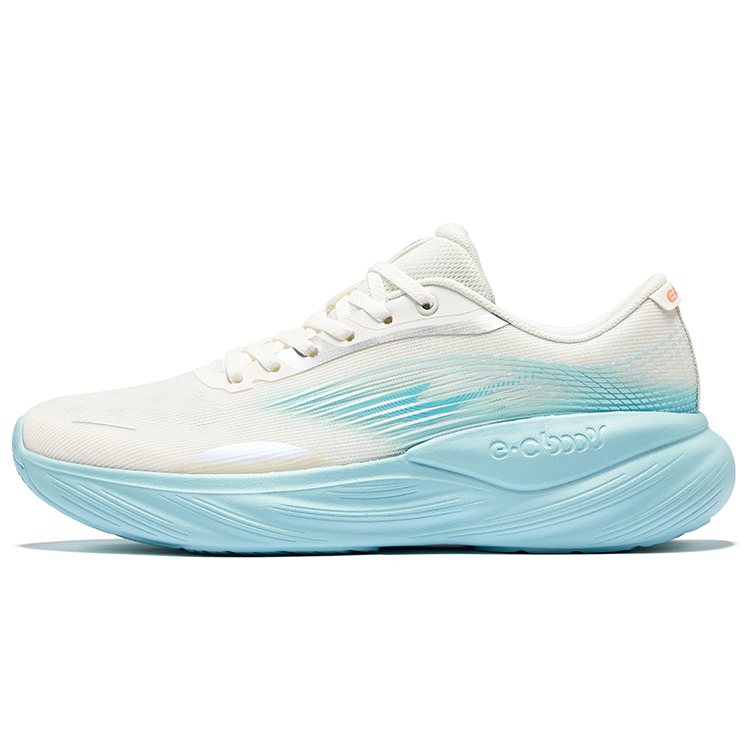 Erke Fabric Cushioning Breathable Rebound Low top City Commuting Running Shoes Men’s Microcrystal White Lake Blue