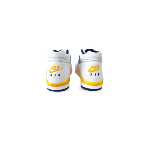 Nike Flight Legacy Cushioning Slip Resistant Mid top Vintage Basketball Shoes Men’s Purple Gold