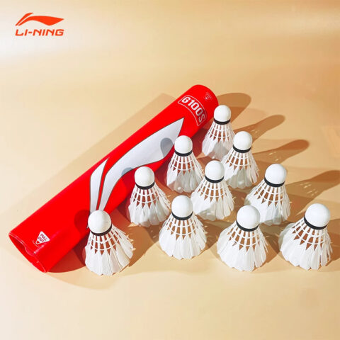 Li Ning G100S Goose Feather Shuttlecock 12 Pack Goose Feather Big Board Goose Feather Competition Training Shuttlecocks