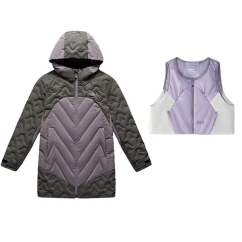 FILA KIDS Casual Sportswear Dark Jade Purple Teenagers