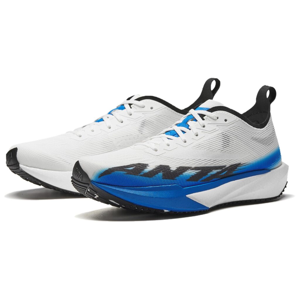 ANTA Plastic Avant Garde SPEED Running Shoes Men’s Low Top Ivory White/Medium Blue/Basic Black