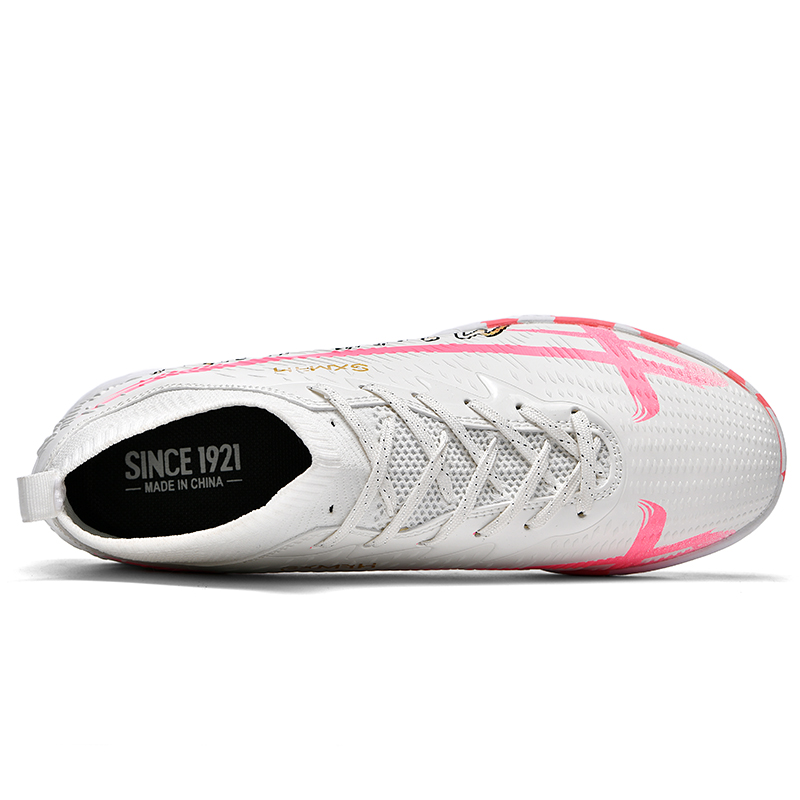 Binary Cushioning Abrasion Resistant Lightweight Cushioning Abrasion Resistant Lightweight Soccer Shoes Unisex White