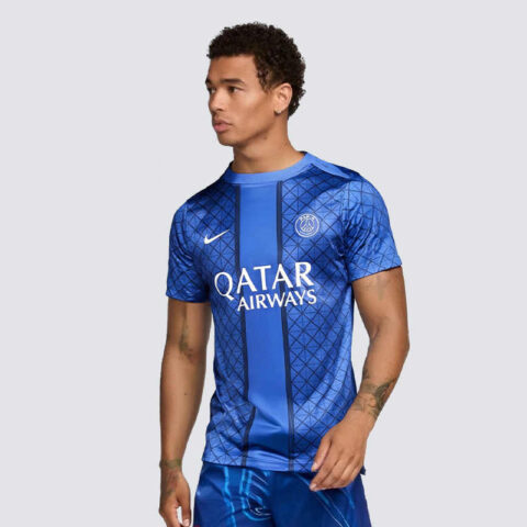 Nike Paris Saint Germain Academy Pro Home Men’s Nike Dri FIT Soccer Pre Match Short Sleeve Top