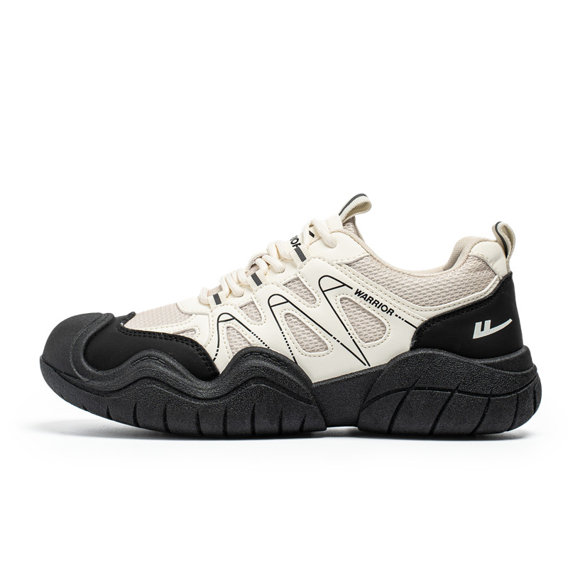 Warrior Slip Resistant Breathable Grip Low top Mountaineering & Hiking Shoes Men’s Beige Black