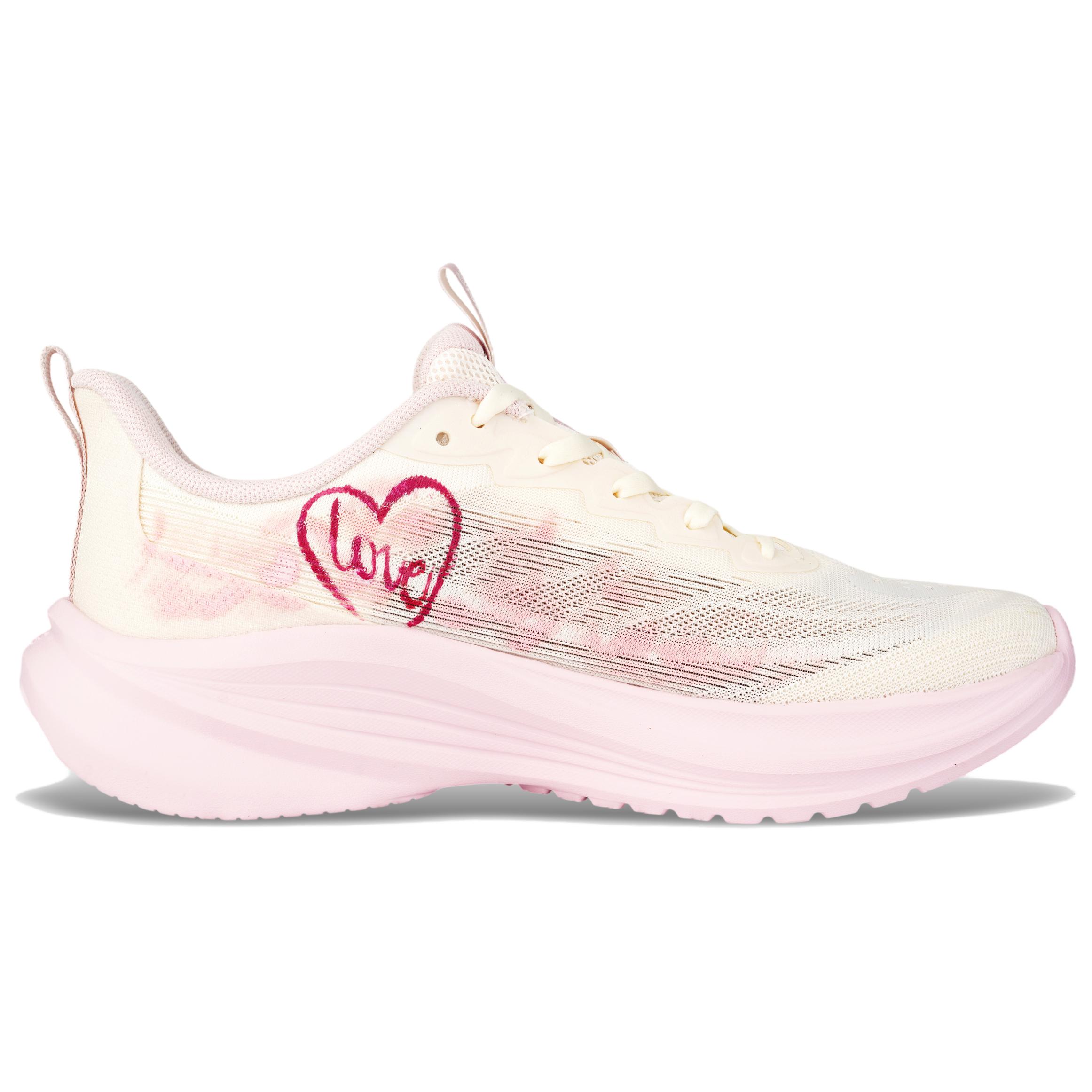 Li Ning Light Breeze Mesh Cushioning Low top Casual City Commuting Running Shoes Women’s Pink White