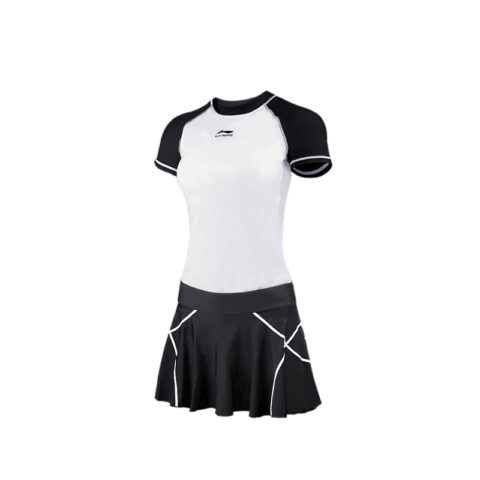Li Ning Skirt Two Piece Swimsuit Women’s Trendy Black