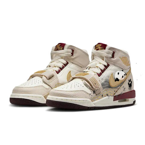 Jordan Legacy 312 Vintage Basketball Shoes Unisex High Top Brown/White