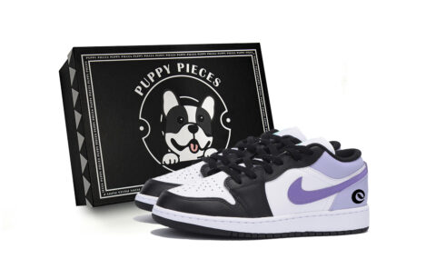 Jordan Air Jordan 1 Vintage Basketball Shoes Men’s Low Top Black Purple