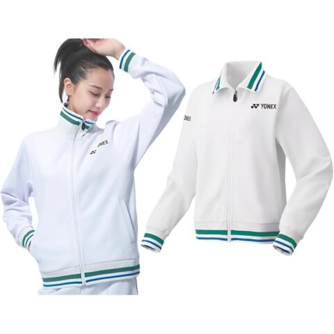 YONEX Badminton Jerseys Women’s White Stand Collar Moderate