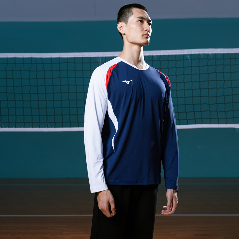 Mizuno Badminton Jersey Unisex Blue Red White