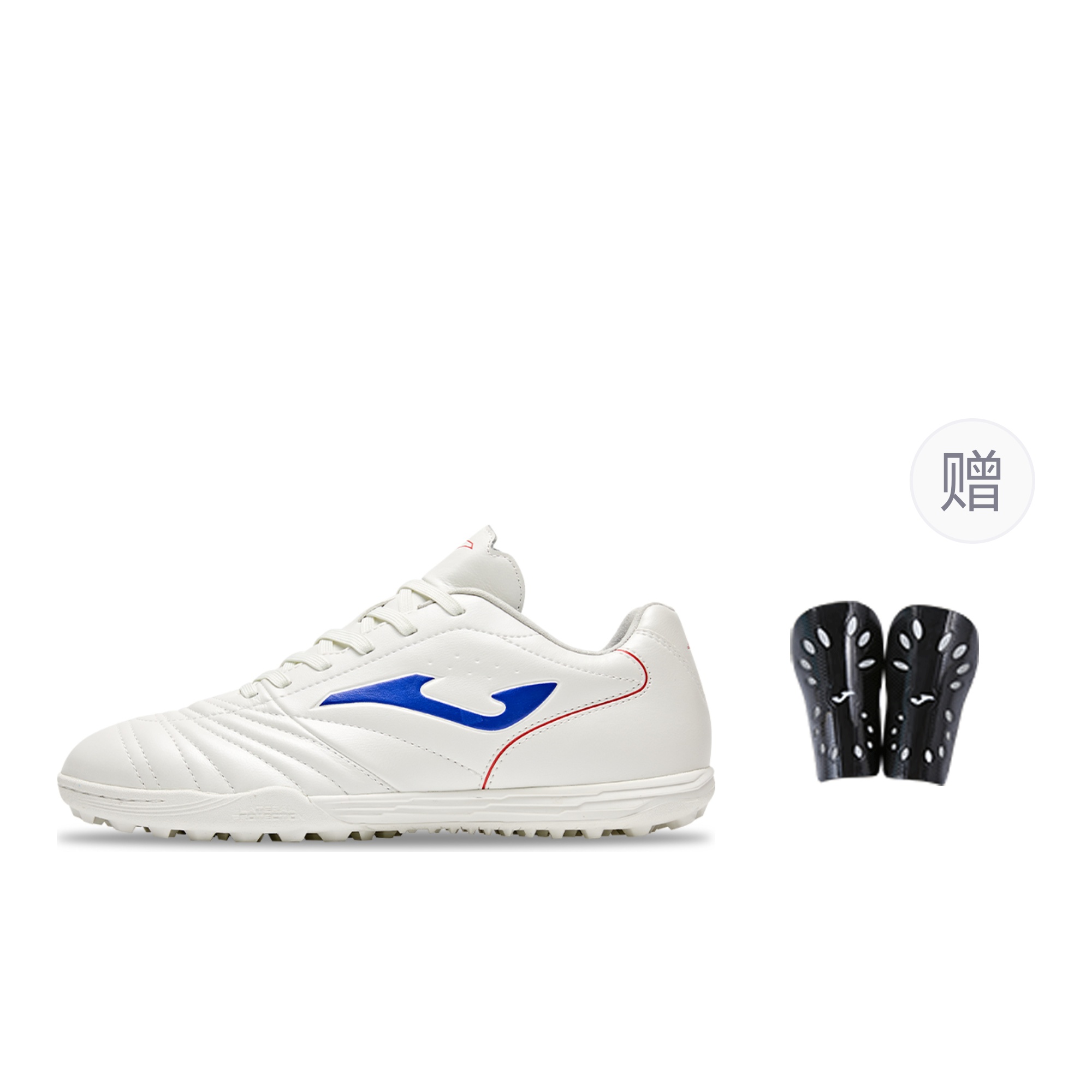 Joma Aguila TF Turf Kangaroo Leather Soccer Shoes Unisex White Blue