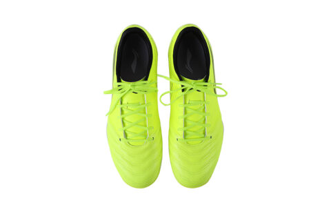 Li Ning TF Turf Cushioning Slip Resistant Abrasion Resistant Soccer Shoes Men’s Neon Green