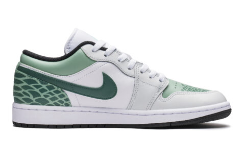 Jordan Air Jordan 1 Low top Vintage Basketball Shoes Men’s White Green
