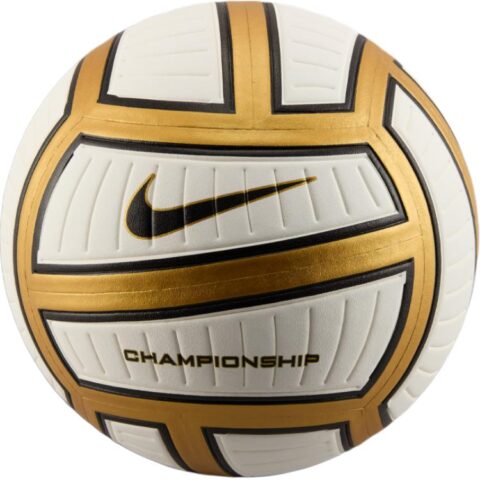 Nike PU Size 5 Ball Volleyball Unisex White Gold