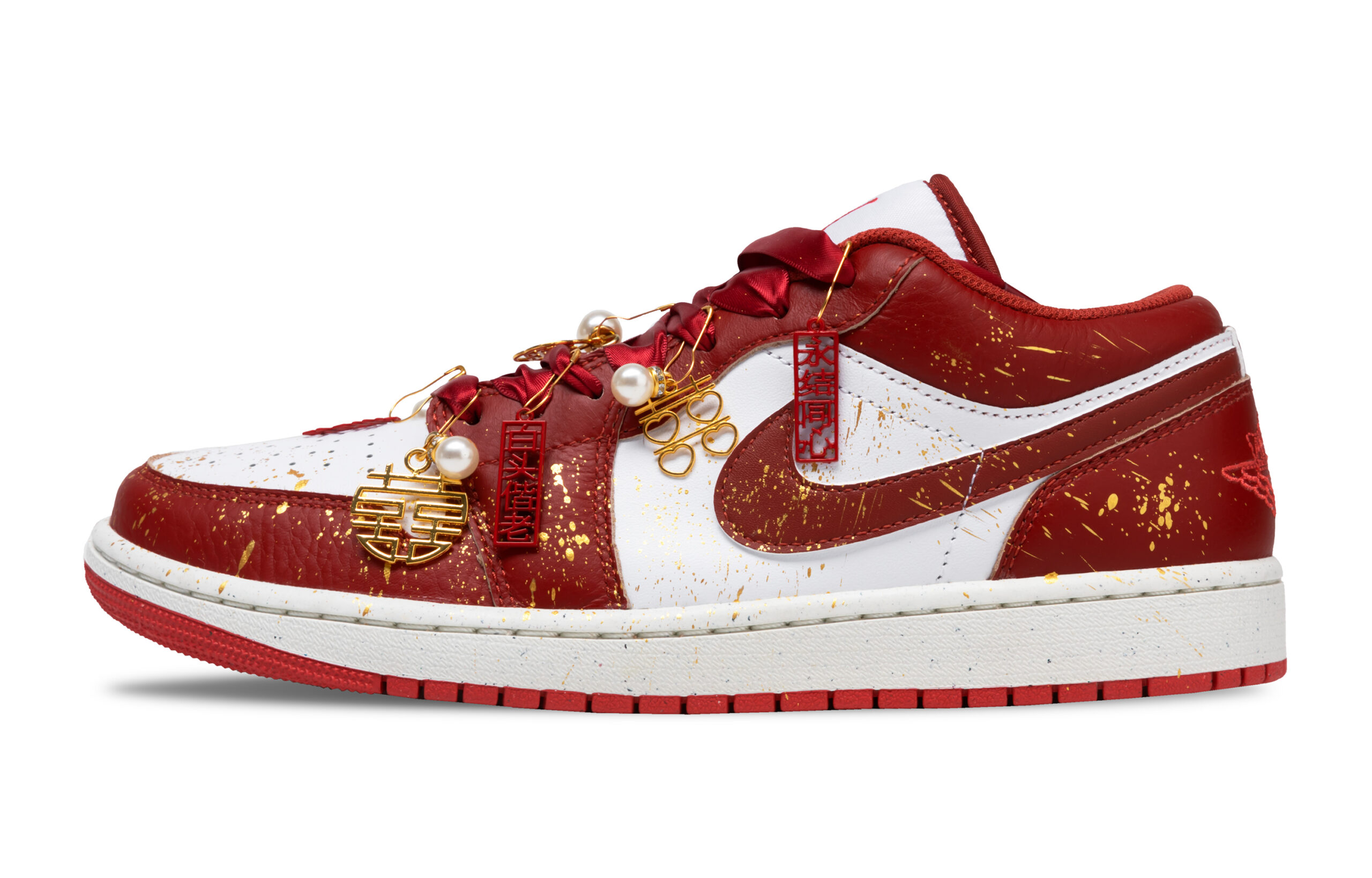 Jordan Air Jordan 1 Vintage Basketball Shoes Men’s Low Top Red/White