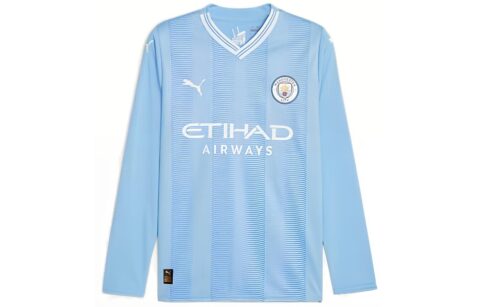 PUMA Manchester City Home Jersey Collection Soccer Jerseys Men’s Blue Moderate Straight Fit