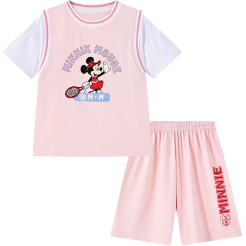 Disney Casual Sportswear Minnie Collection Mickey Mouse Collection SS25 2 Piece Set Children Aged 3 7 Years Old