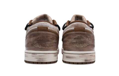 Jordan Air Jordan 1 Cushioning Slip Resistant Abrasion Resistant Low top Skateboard Shoes Men’s Brown