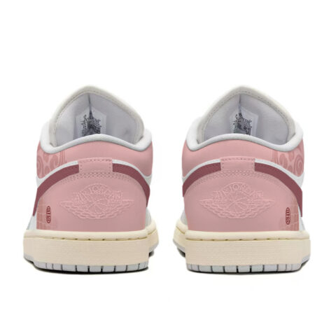 Jordan Air Jordan 1 Low top Vintage Basketball Shoes Women’s Red White