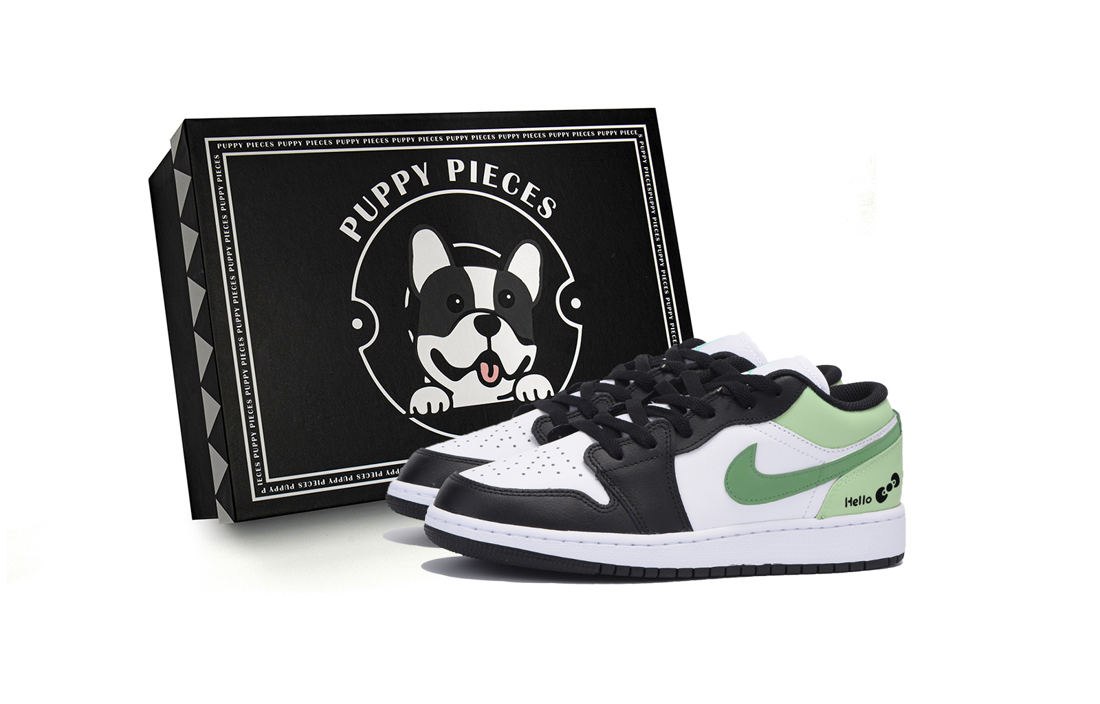 Jordan Air Jordan 1 Low top Vintage Basketball Shoes Men’s White Green