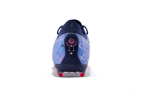 KELME Quick Spark 5.0 MG Multi Ground Artificial Turf Fabric Cushioning Support Soccer Shoes Men’s Dark Blue Neon Pink