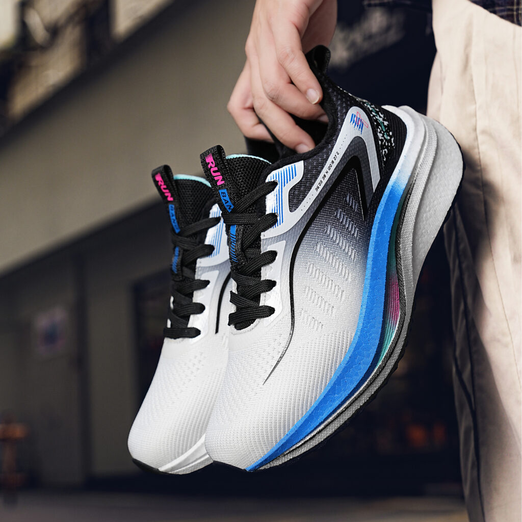 BTE Cushioning Slip Resistant Abrasion Resistant Breathable Coverage Thermal Rebound Low top Casual Running Shoes Men’s