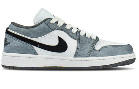 Jordan Air Jordan 1 Low top Vintage Basketball Shoes Unisex Blue Black