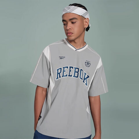 Reebok T Shirt Unisex Light Gray