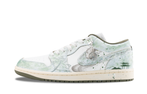 Jordan Air Jordan 1 Vintage Basketball Shoes Unisex Low Top Cyan