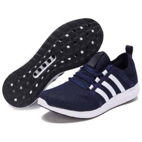 Adidas Bounce Slip Resistant Abrasion Resistant Low top Casual Running Shoes Unisex Navy