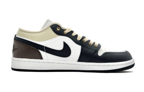 Jordan Air Jordan 1 Abrasion Resistant Low top Vintage Basketball Shoes Men’s Black Brown
