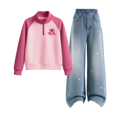 Disney Kids Casual Sportswear Stand Collar Moderate