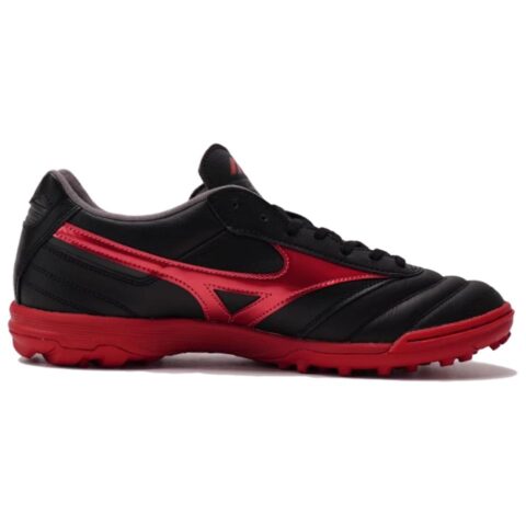 Mizuno MORELIA 2 TF Turf Artificial Turf Slip Resistant Abrasion Resistant Soccer Shoes Men’s Black Red