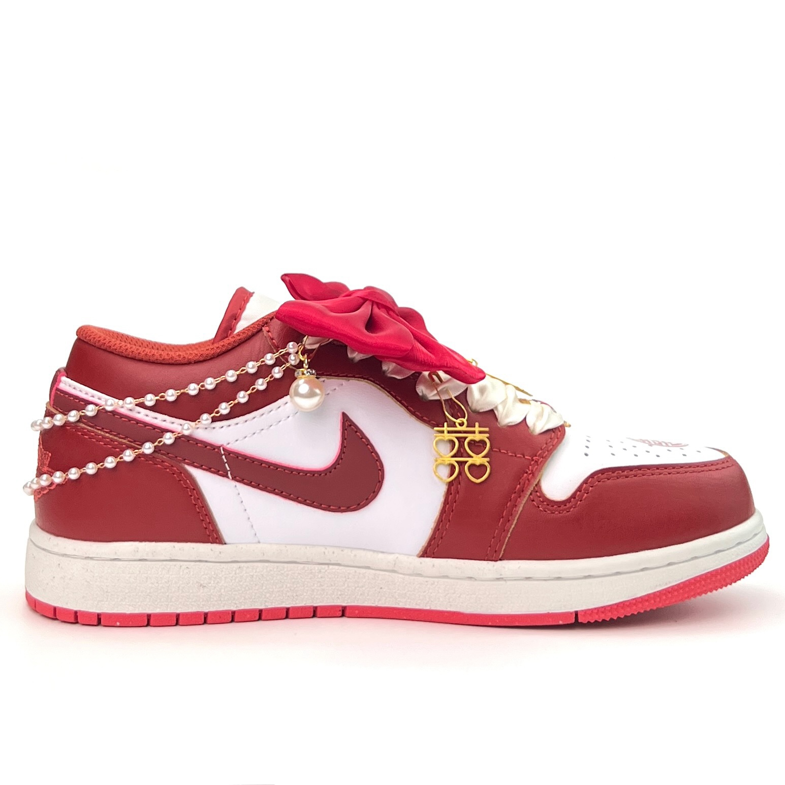 Jordan Air Jordan 1 Blissful Union Height Increasing, Abrasion Resistant, Lightweight, And Breathable Low top