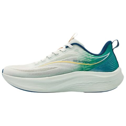 QIAODAN Slip Resistant Abrasion Resistant Low top Casual Running Shoes Men’s Green