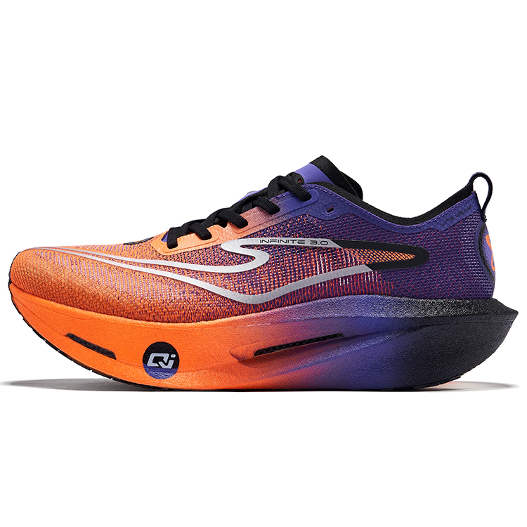 Erke Blue World 3.0 Running Shoes Men’s Low Top Fluorescent Bright Orange Signal Purple