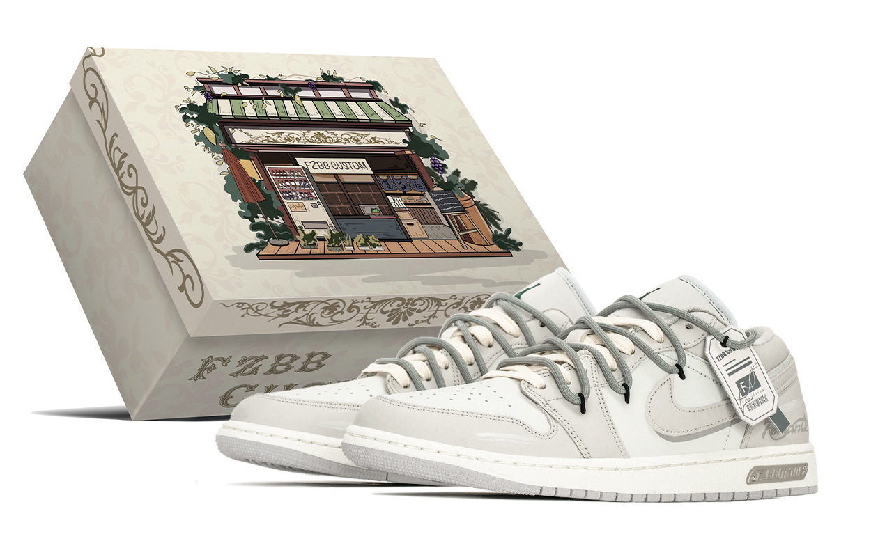 Jordan Air Jordan 1 Romantic, Special Box Abrasion Resistant Abrasion Resistant Low top Vintage Basketball Shoes Men’s