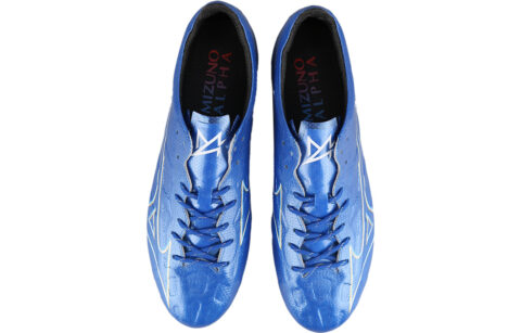 Mizuno Alpha AG Artificial Ground Artificial Turf Abrasion Resistant, Breathable, Lightweight Soccer Shoes Men’s Blue