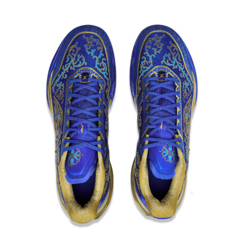 Li Ning Blade 5 V2 Cushioning Slip Resistant Breathable Low top Basketball Shoes Men’s Blue