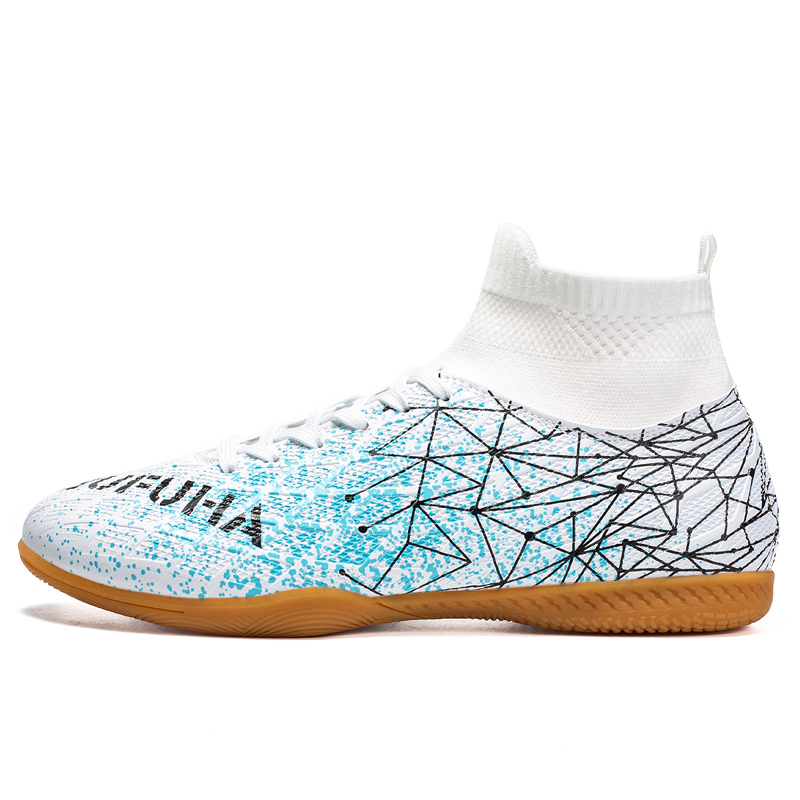 BIANSULONG Soccer Shoes Unisex High Top White