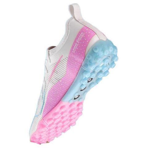 Li Ning Comfortable TF Turf Synthetic Leather Wear resistant And Lightweight Soccer Shoes Men’s White Pink