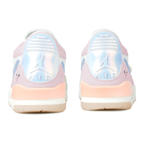 Jordan Legacy 312 Low WMNS CNY Slip Resistant Abrasion Resistant Mid top Vintage Basketball Shoes Unisex Pink