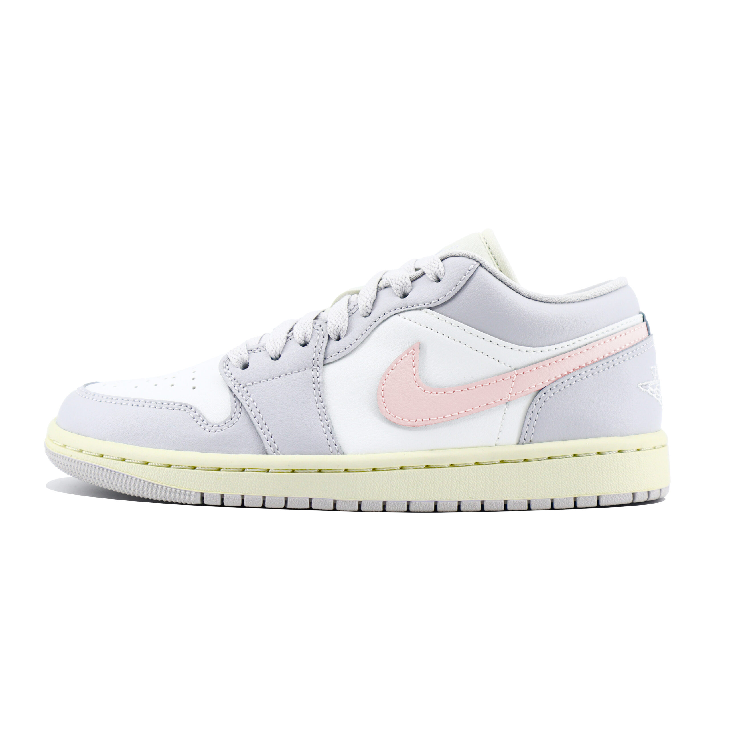 Jordan Air Jordan 1 Chuangyi Slip Resistant Abrasion Resistant Low top Vintage Basketball Shoes Unisex White Pink