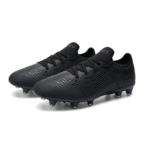 ATAY Slip Resistant Abrasion Resistant Slip Resistant Abrasion Resistant Soccer Shoes Unisex Black